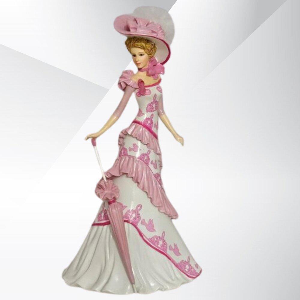 2/$50 Thomas Kinkade Luxurious Pink Hope Figurine 0265A 2011 Hamilton Collection